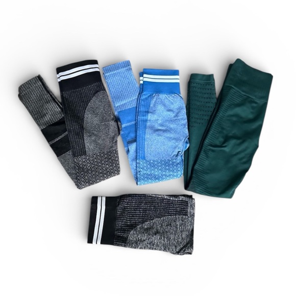 Amelia Activewear Pants - Amelia Activewear 4 piece workout bundle leggings biker shorts S